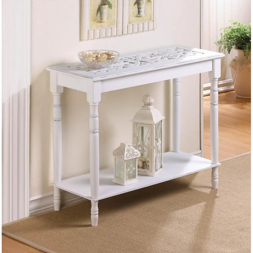 Distressed carved top white - distressed,