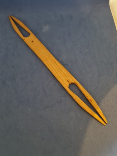 Vintage wooden weaving stick - weaving,