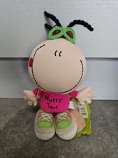 Bubblegum Bods Nutty Tart Plush Soft Toy. With Little Baby Back Pack. 7"
