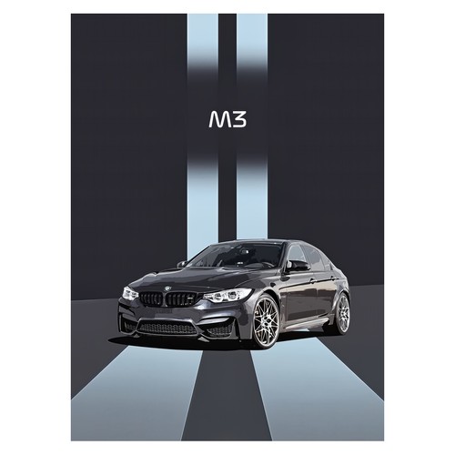 Sports car graphic poster - sports,