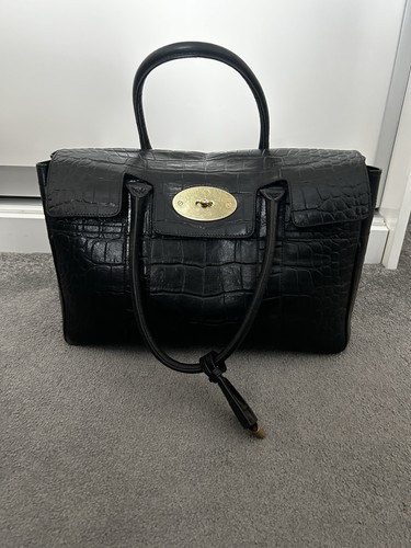 Mulberry bayswater black croc - mulberry,