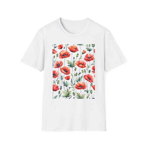 Red poppies flowers watercolor - poppies,