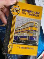 Ian Allan ABC Birmingham City Transport Trams & Trolleybuses with Map, very good