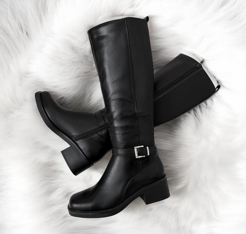 Womens black knee high - black,