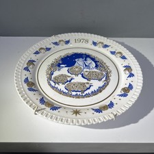 Spode The Ninth Christmas Plate 1978 While Shepherds Watch Ltd Ed Bone China