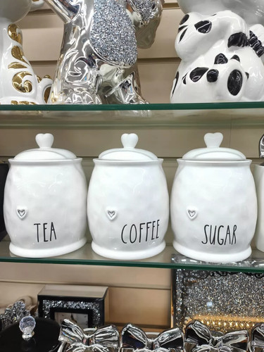 Ceramic tea coffee sugar - tea,, coffee,