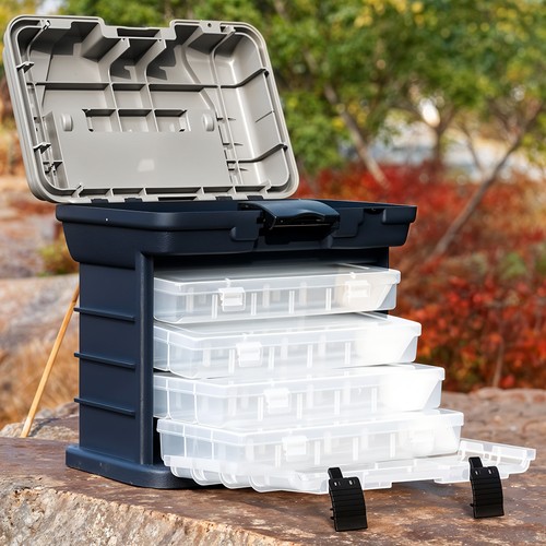 Fishing tackle box - fishing, portable