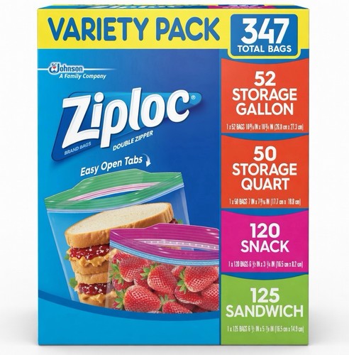 Ziploc variety pack 347 - 347, total