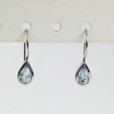 Sterling Silver Blue Glass