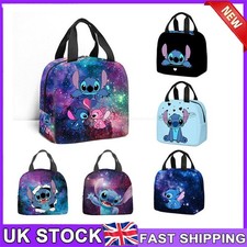 Lilo and Stitch Insulated Lunch Bag School Picnic Box Travel Pack Handbag Gifts