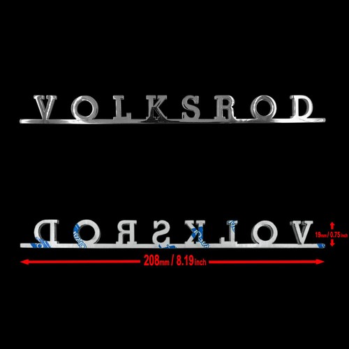 Volksrod stainless decklid - "volksrod",