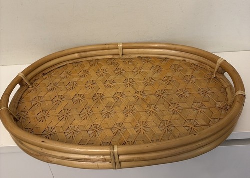 Vintage oval boho bamboo - oval,
