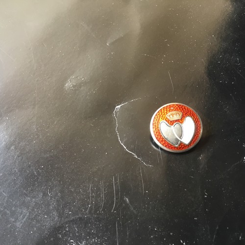 Blood donor badge - blood, silver