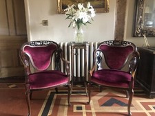 Stunning Antique Mahogany Pair