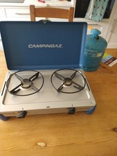 Camping Gaz Two Burner Stove  and 907 cylinder 