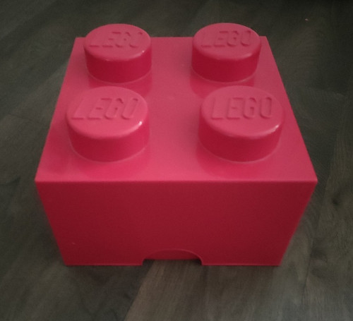 Lego red storage - storage, brick