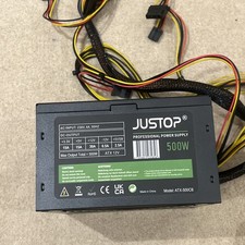JUSTOP 500W 12V 120mm Professional Power Supply witth Quiet Cooling Fan