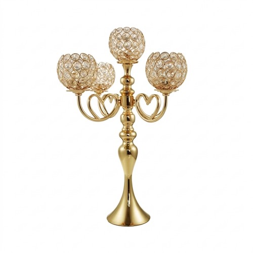 Candelabra with crystal - candelabra,