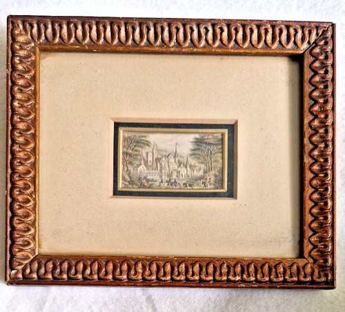 Rare antique baxter - antique, framed