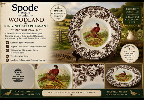 Spode woodland pheasant dinner - spode,