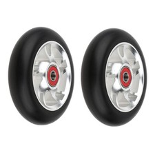 2 Pieces 100mm Kick Scooter  Scooter Wheels with Bearings And Bushings