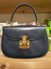 GUCCI Ladies Vintage Hand Bag Black - Leather
