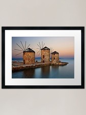 Old windmills of Chios island