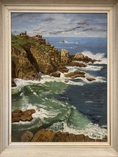 Vintage 1970s Oil On Board