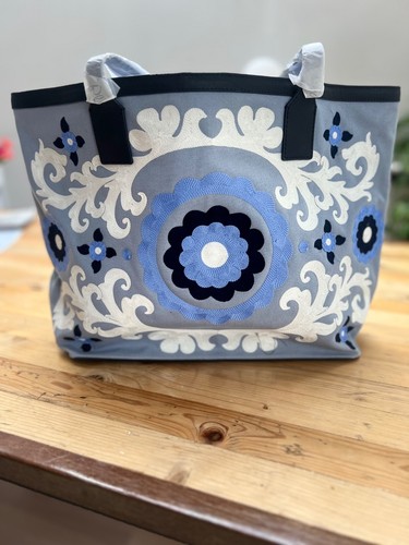 Boden blue embroidered over
