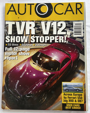 Autocar 23 October 1996 Nissan Primera 2.0 SRi Test, Ferrari 550, DB7, XK8.