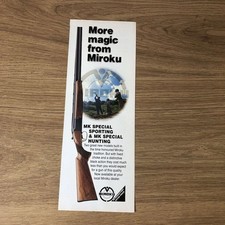 GUNS168 MAGAZINE ADVERT 12X5 MIROKU MK SPECIAL SPORTING & HUNTING