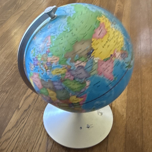 Rotating tabletop world globe - tabletop,