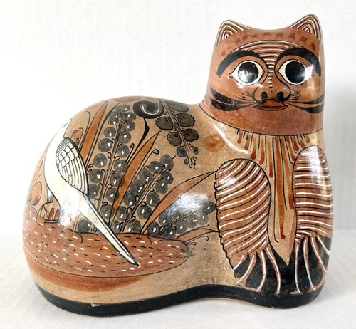 Tonala pottery kitty - pottery, cat