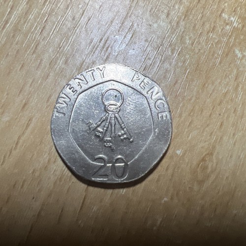 20p gibraltar keys queen - gibraltar, keys,
