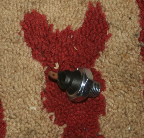 Oil pressure switch for - oil, later