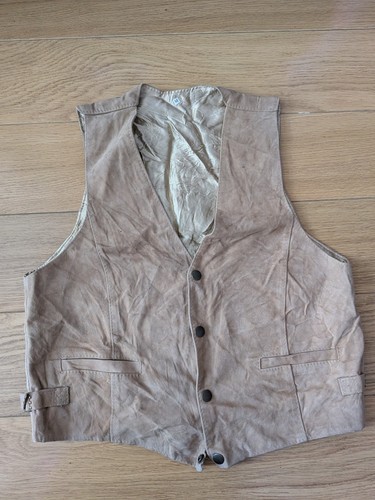 Vintage beige suede leather - vintage,