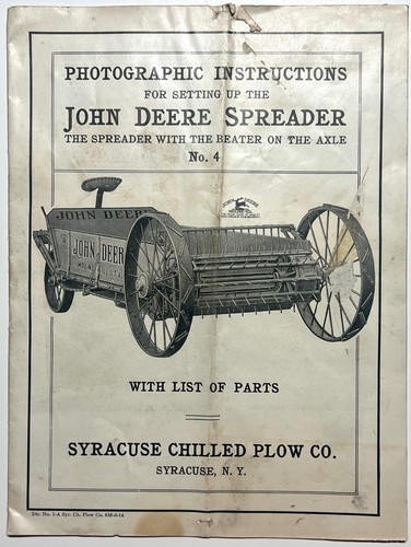 1914 john deere - deere, spreader