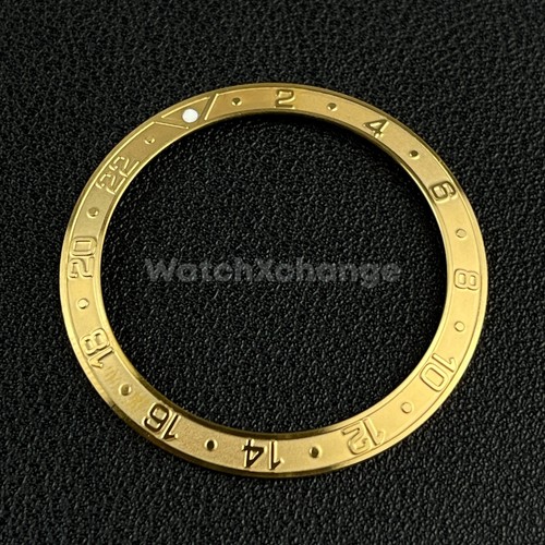 Gold 38mm sloping bezel - gold, insert