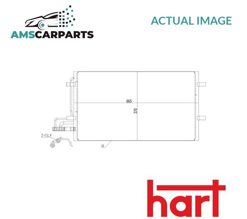 Air con condenser 608 386 - a/c,