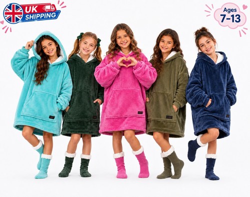 Girls oversized hoodie blanket - girls,