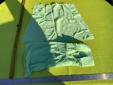 Old Retro SCRAP PIECE Samples Dolls Clothes? GREEN Nylon MATERIAL Scraps CLOTH