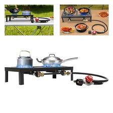 Double propane gas burner - double,