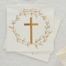 Gold Cross Paper Napkins |