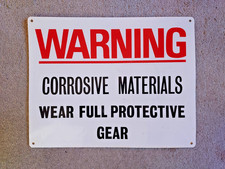 Vintage Metal Industrial Warning Sign Man Cave Garage Decorative 14 x 11 inches