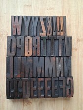 Vintage WOODEN Letterpress