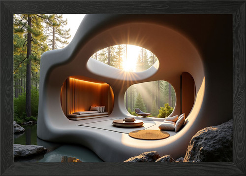 Modern pod house nature - modern,