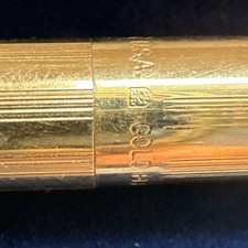 Pre Owned Sheaffer Gold Electroplated Ball Point Pen 9ct Electroplate Boxed 