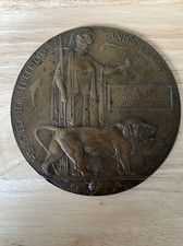 World War I Memorial Plaque - John Garner - Death Plaque / Dead Man’s Penny