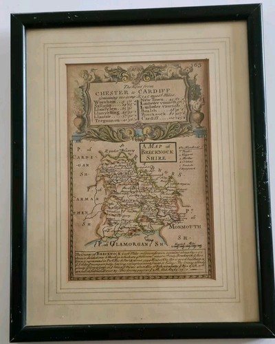 Antique framed map - antique, of
