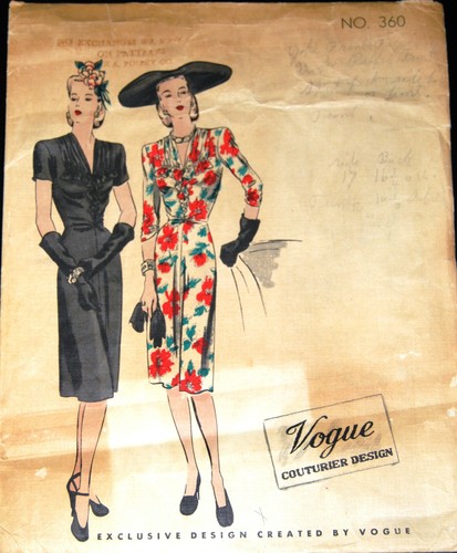 1940s ww2 vintage vogue sewing - vintage,